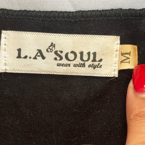 L.A. Soul Black Sun & Moon Graphic Tank | Size M | Boho - Picture 2 of 3